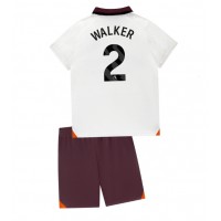 Dječji Nogometni Dres Manchester City Kyle Walker #2 Gostujuci 2023-24 Kratak Rukav (+ Kratke hlače)